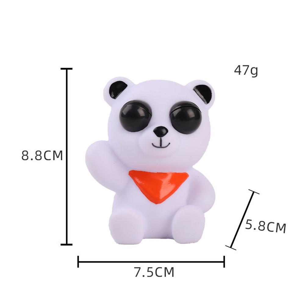 Còn hàng Pinch Music Bóp Gấu dâu mắt lồi Đồ chơi giải nén Đồ chơi thông hơi Đồ chơi nhỏ bật lại chậm để giải nén và véo nhạc Đồ chơi sáng tạo