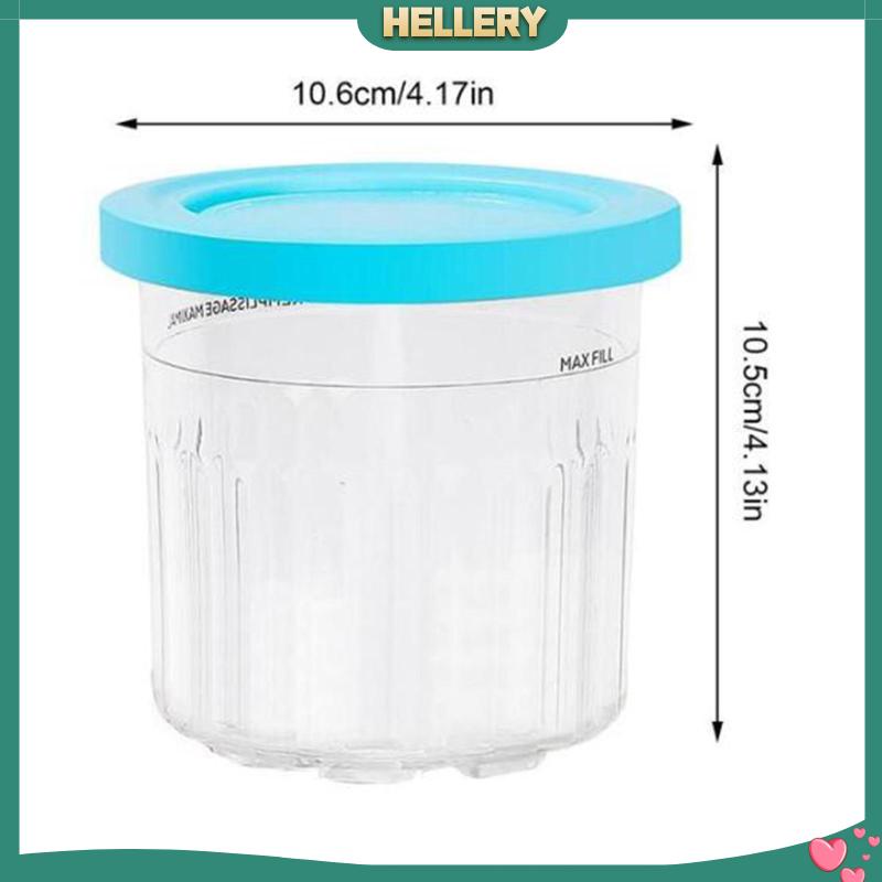 Bộ 4 Cốc Làm Kem / Tráng Miệng Chống Rò Rỉ Tiện Dụng