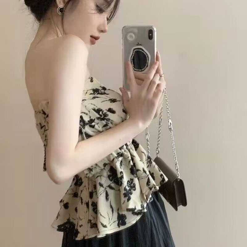 Aphrod Áo Ống Màu Trơn Chống Rơi Phong Cách Hepburn Thời Trang Cho Nữ