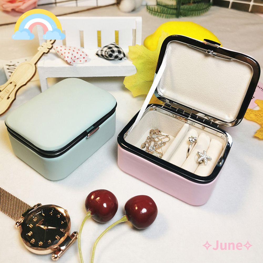 Hộp Đựng Trang Sức Mini Bằng Da PU Tiện Dụng Ốp