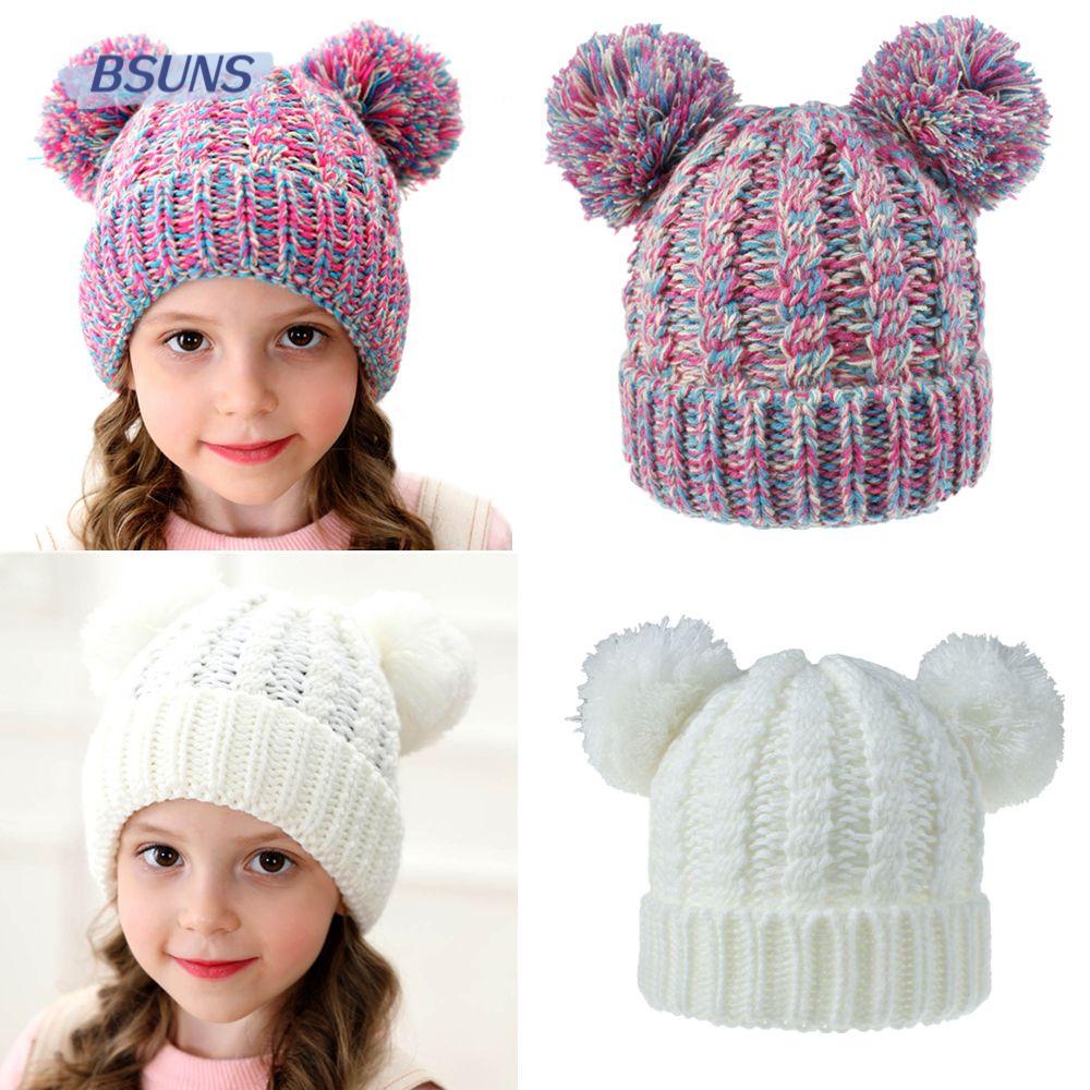 Mũ Len Đan Giữ Ấm Cho Bé Gái