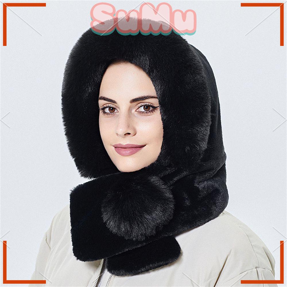 Mũ Trùm Đầu Bằng Lông Chồn Chống Gió Mùa Đông Mới Dành Cho Người Lớn