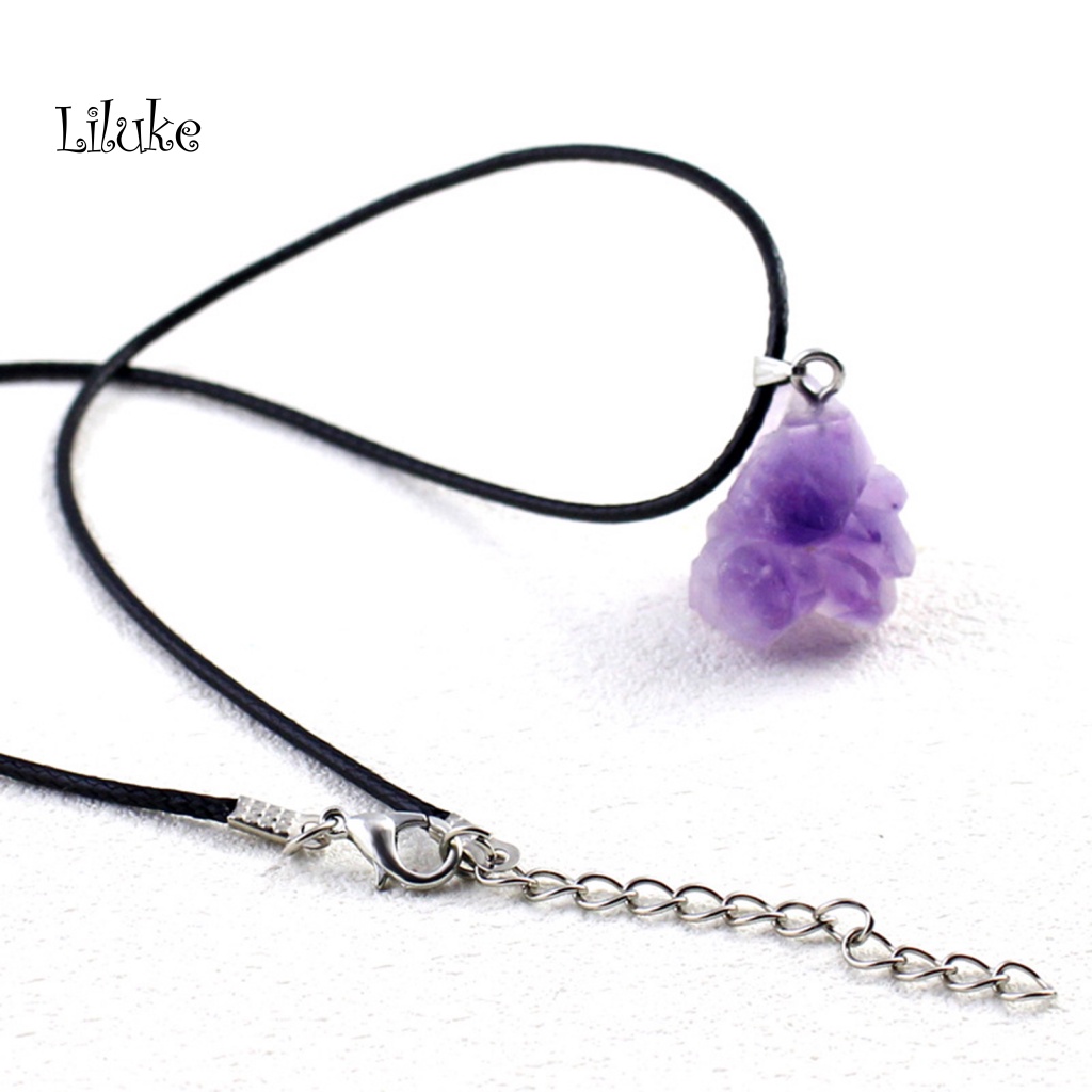 Vòng cổ Hợp Kim Trang Trí Đá Tím Xinh Xắn Cho Nữ