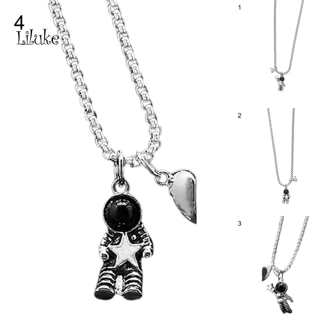 Vòng cổ Hợp Kim Trang Trí Mặt Hình Phi Hành Gia Hoạt Hình Xinh Xắn Cho Nữ