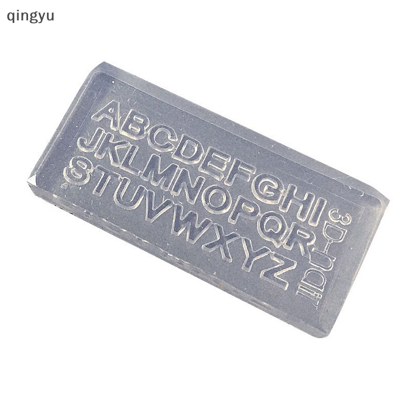 1 Khuôn Trang Trí Móng Tay Bằng Silicone Hình Chữ Cái 3D DIY
