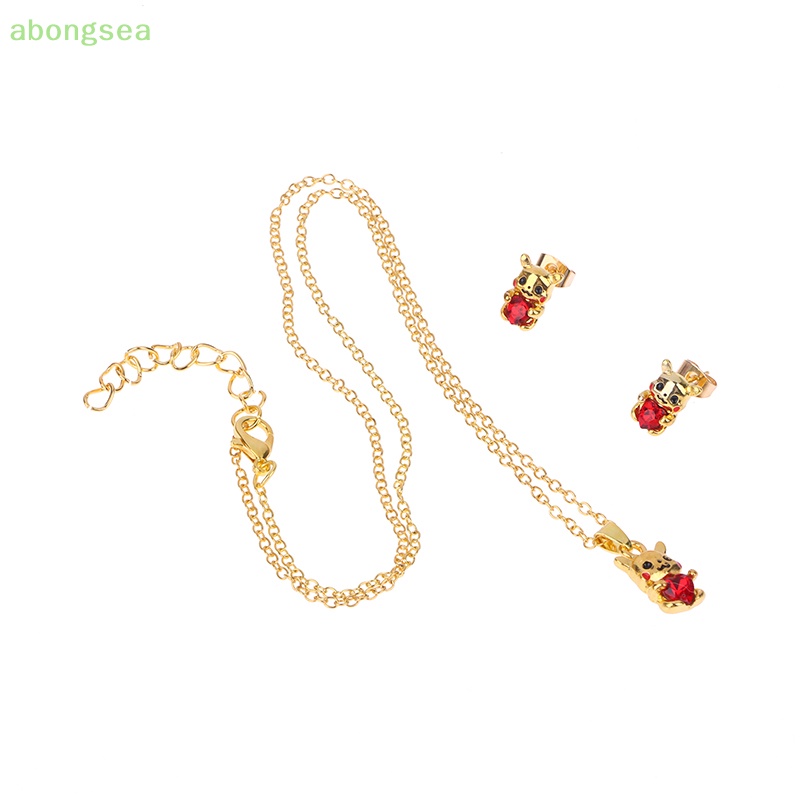 Vòng cổ Mặt Đá Trắng / Vàng In Họa Tiết Hoạt Hình abongsea Sáng Tạo Dễ Thương