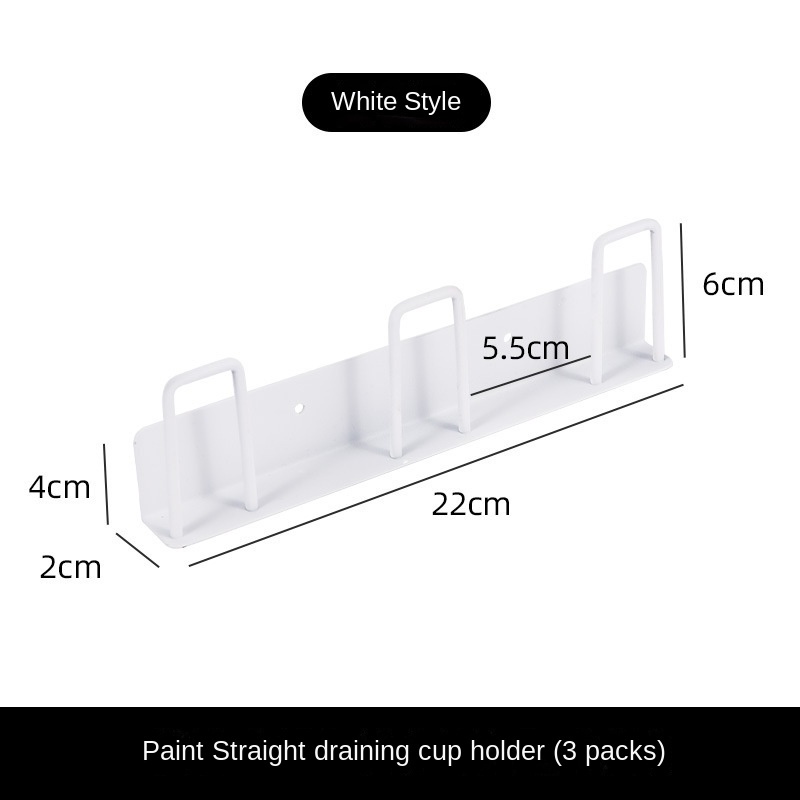 A-LIFE Giá Đỡ Cốc Nước Bằng Thép Gắn Tường Tiện Dụng Cho Nhà Bếp