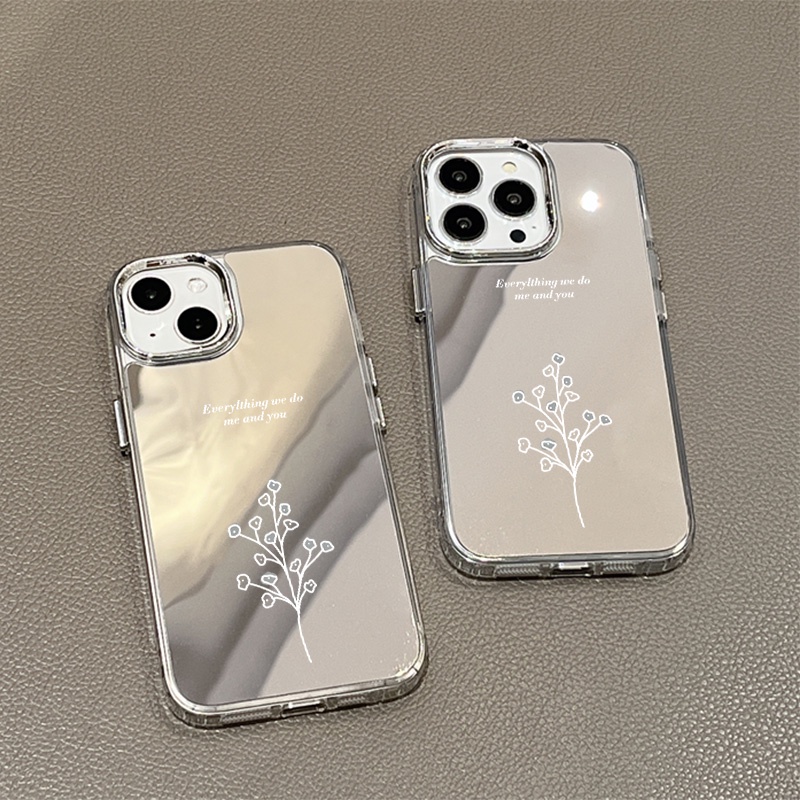 Ốp Lưng TráNg Gương HìNh Cây Cho IPhone 11 12 13 14 12Pro 13Pro 14Pro Pro Max XR X XS Max