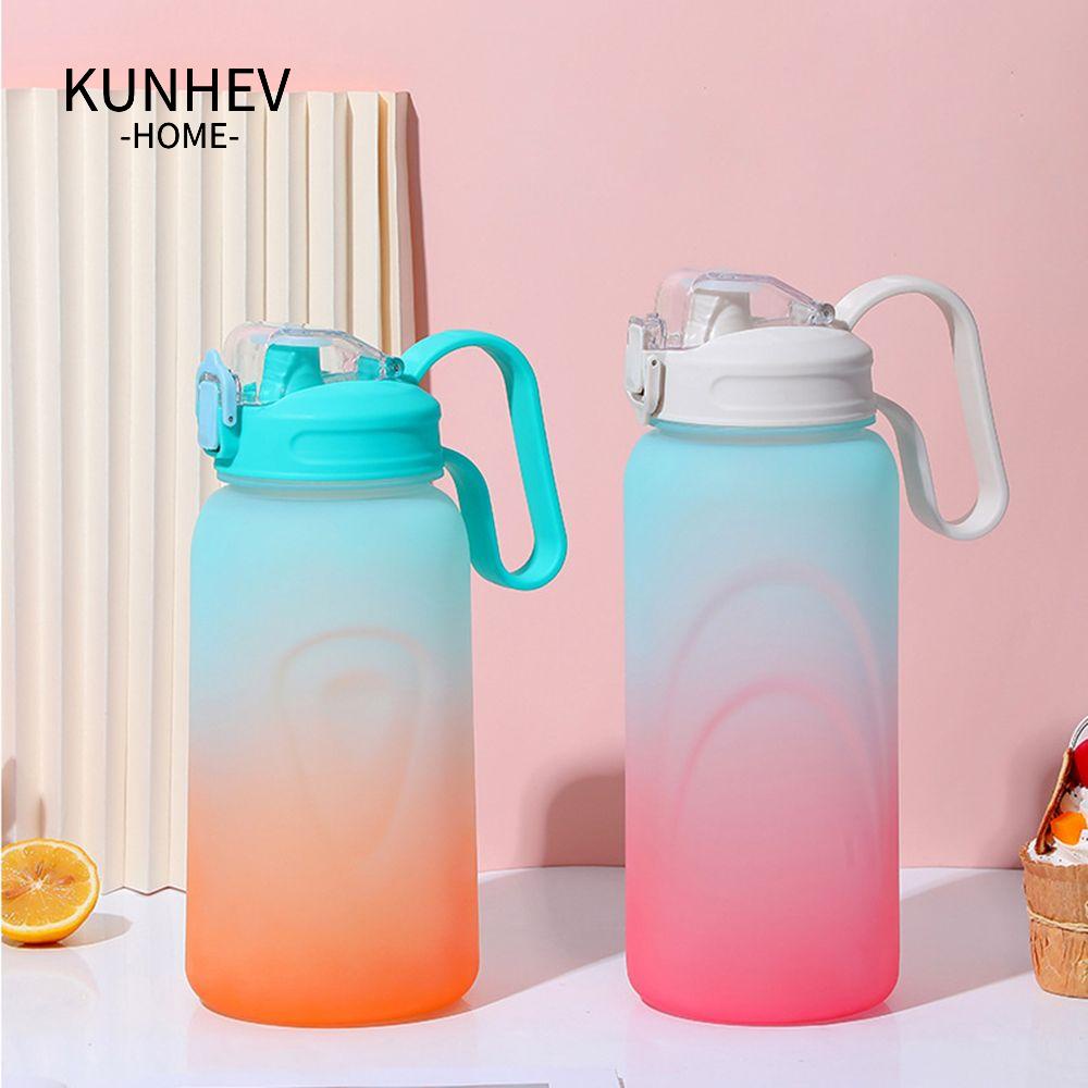 KUNHEV Bình Nước Thể Thao Bằng Nhựa Cỡ Lớn Tiện Dụng