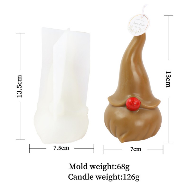Khuôn Làm Nến Bằng Silicone Hình Quả Thông / Bông Tuyết / Chuông Giáng Sinh