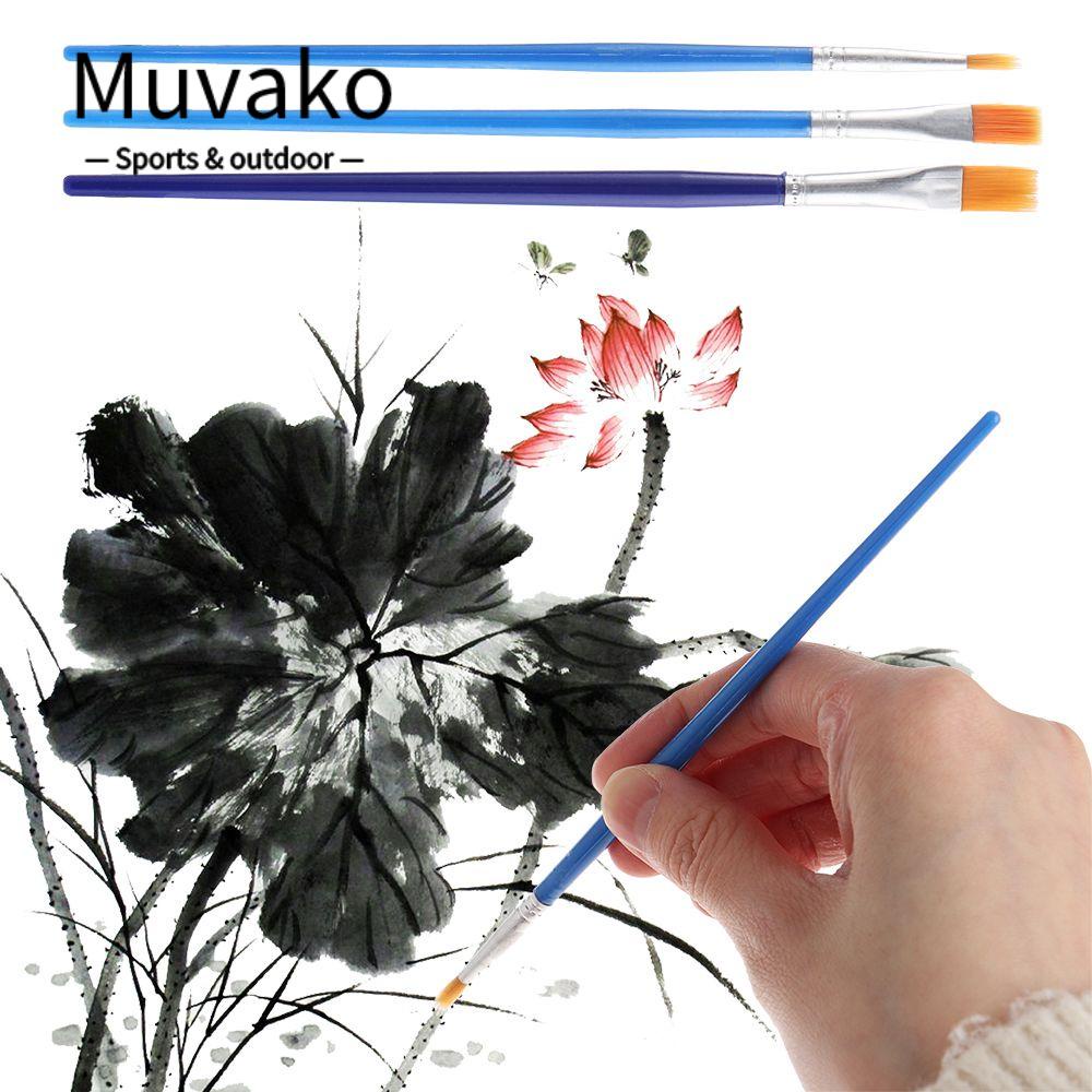MUVAKO Bộ Cọ Vẽ Tranh Bằng Acrylic Mẫu Mới