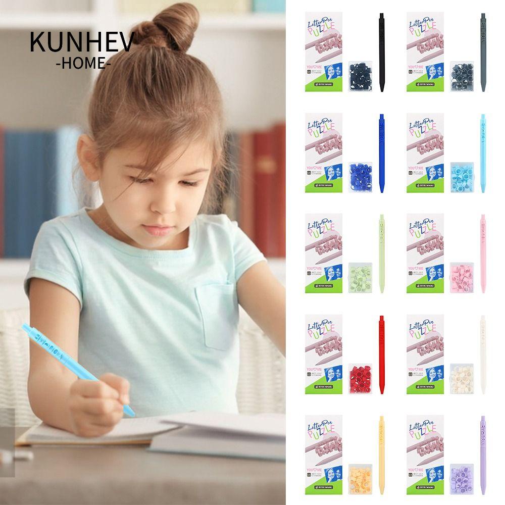 KUNHEV Bút Bi Mực Đen Ngòi 0.5mm 26 Chữ Cái