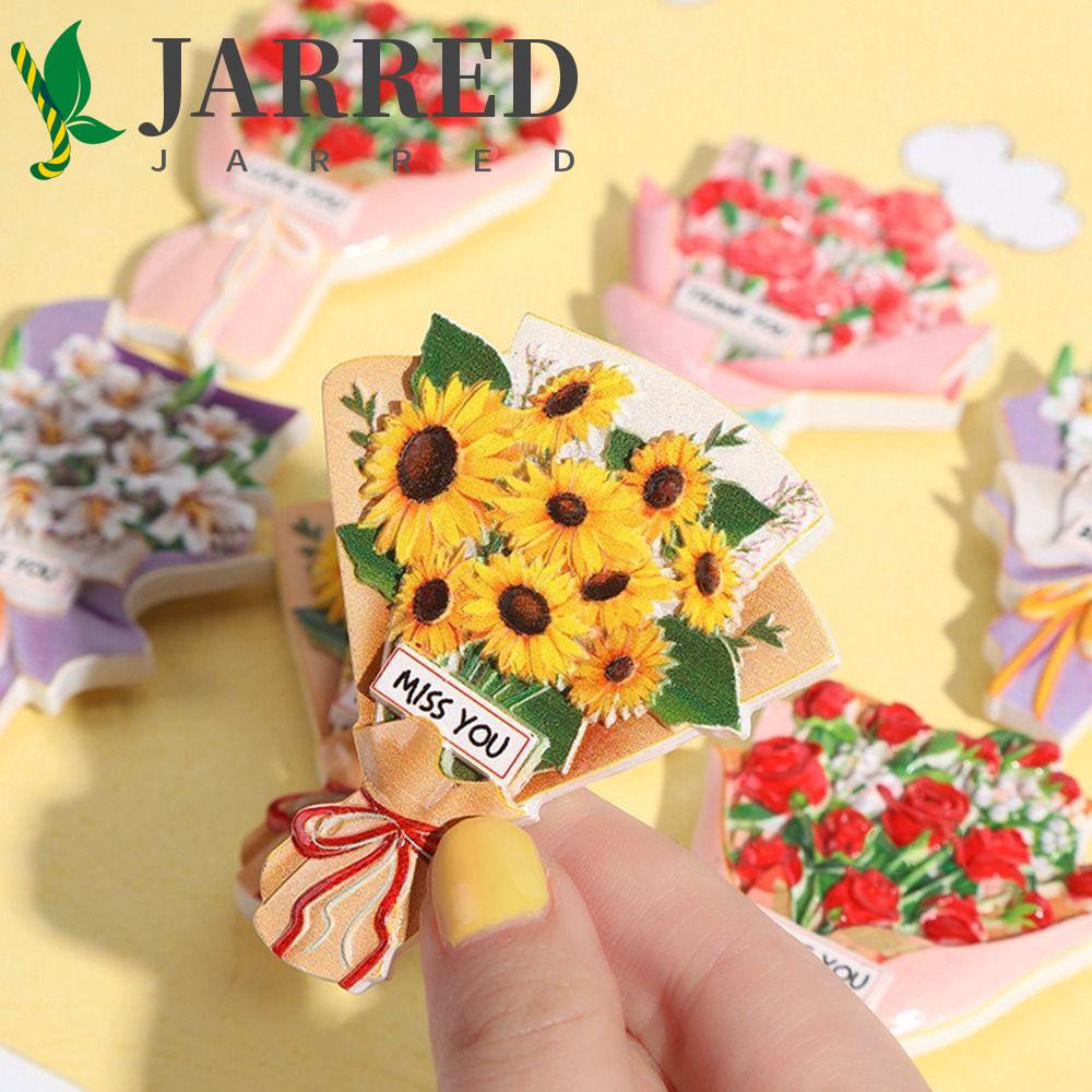 Miếng Dán Trang Trí Tủ Lạnh Hình Hoa Hướng Dương Hoạt Hình Bằng Nhựa Resin