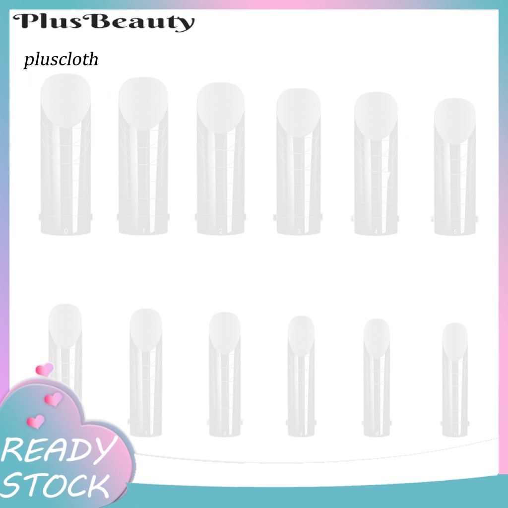 Hộp 120 Móng Tay Giả Trong Suốt Nhiều Kích Cỡ Dễ Tháo Rời