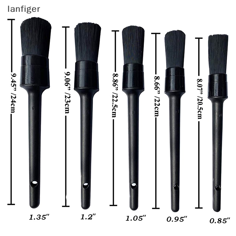 Set 5 Cọ Vệ Sinh Xe Hơi Chuyên Dụng