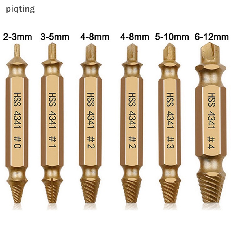 Bộ 6 Mũi Khoan Tháo Ốc Vít Bị Hỏng Dễ Dàng Sử Dụng