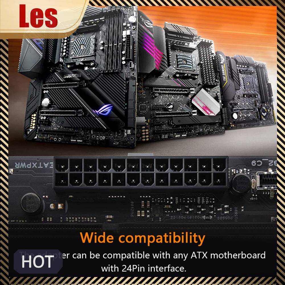 Bộ Chuyển Đổi Điện Áp Tecer 5V 3Pin ARGB Aura Sync ATX 24Pin Sang 90 Độ