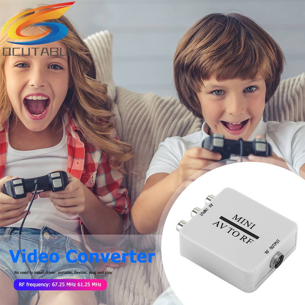 Bộ ChuyểN ĐổI Mini RCA AV CVSB Sang RF Hỗ Trợ RF 67.25 / 61.25MHz