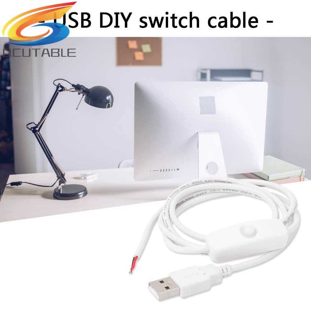 Cáp ChuyểN ĐổI Mở RộNg 1m 5V 2 Pin USB 2.0 DIY VớI Công TắC