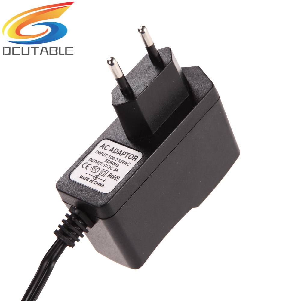 Phích Cắm Sạc EU AC 100-240V DC 5.5mm x 2.5MM 5V 2A 2000mA