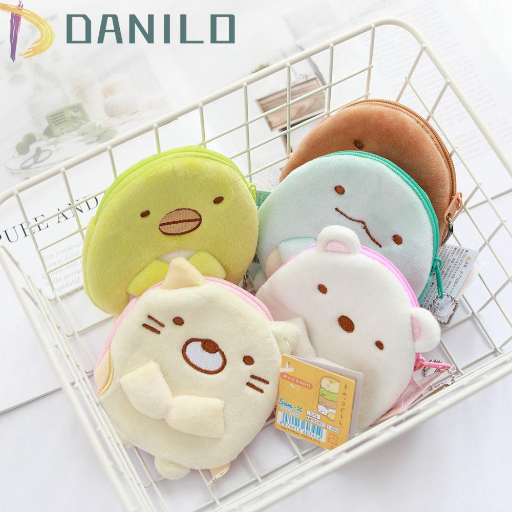 DANILO Túi Đựng Tiền Xu / Tai Nghe Dây Cáp Sạc USB Hình Sumikko Gurashi Nhồi Bông Mini