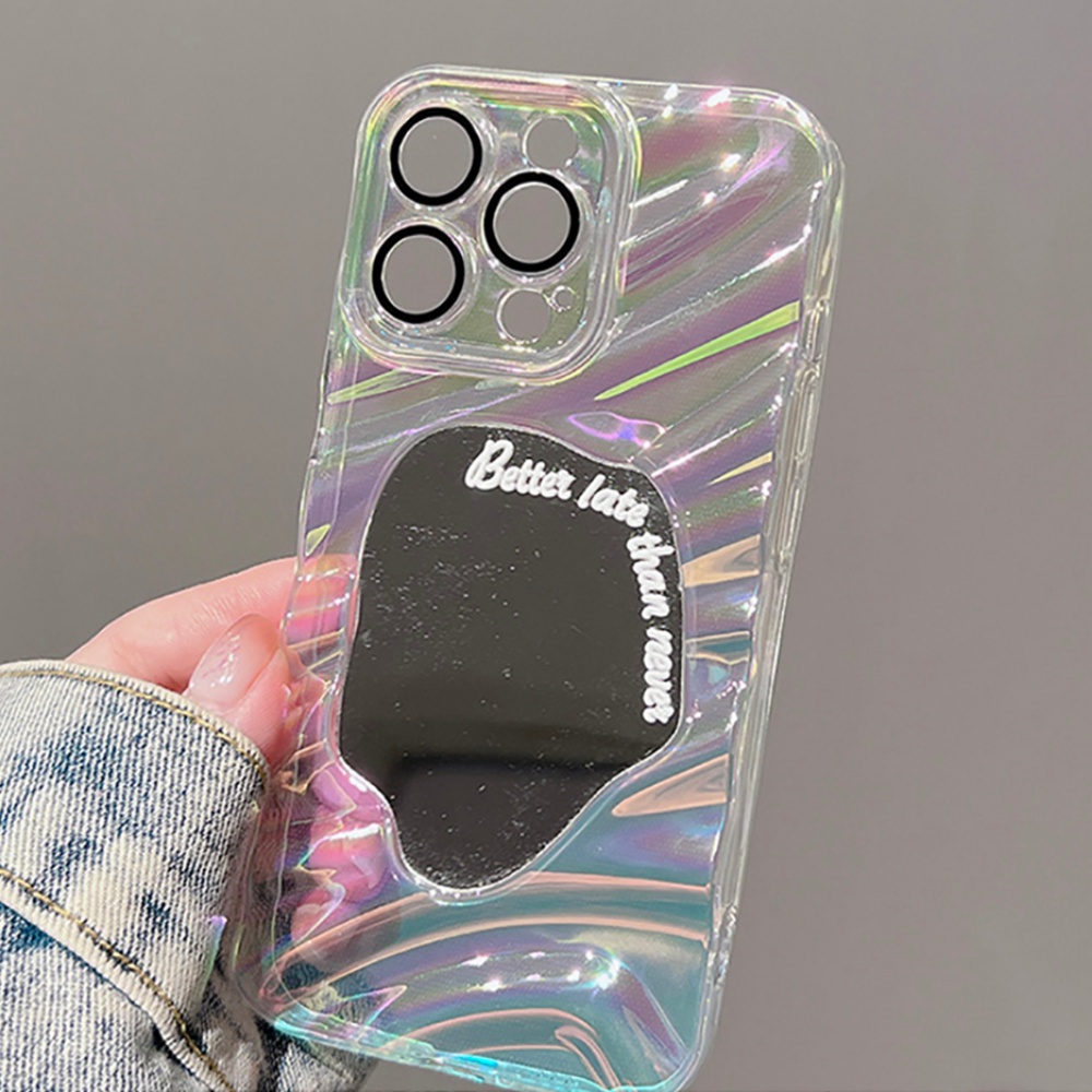 Ốp Điện Thoại TPU Mềm Chống Sốc Tráng Gương Màu Laser Sang Trọng Cho IPhone 11 12 13 14 Pro Max
