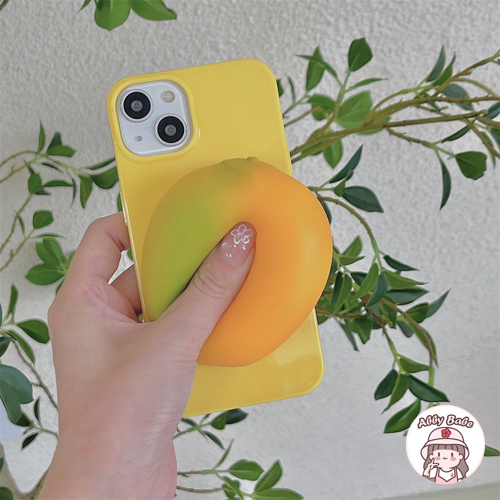 Ốp Điện Thoại TPU Mềm Bóng Trong Suốt Họa Tiết Quả Xoài 3D Phong Cách Hàn Quốc Cho IPhone 14 Pro Max 11