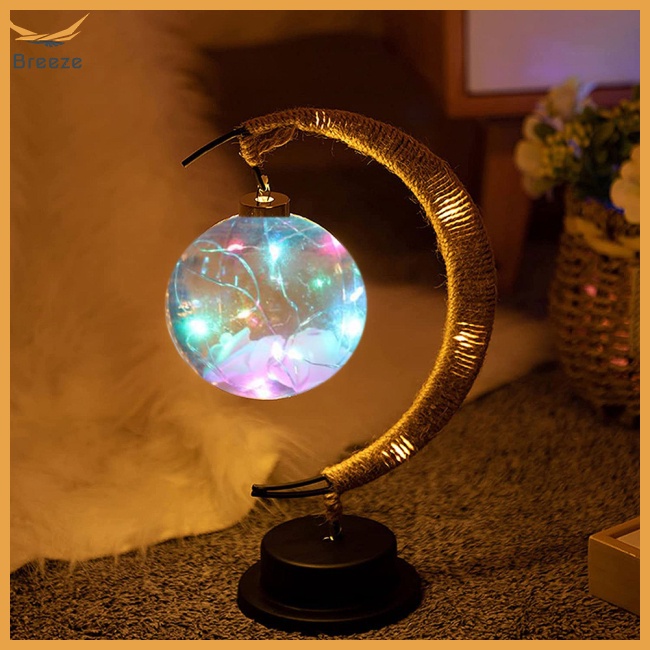 Đèn Led Hình Mặt Trăng Trang Trí Giáng Sinh