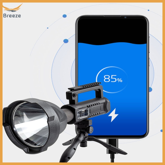 Đèn Pin Led Xhp70 Công Suất Cao Siêu Dài Có Thể Sạc Lại Kèm Tay Cầm Tiện Dụng