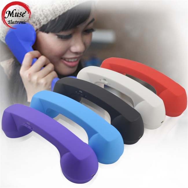 Micro Kết Nối Bluetooth Không Dây Chống Bức Xạ Phong Cách Retro Cho Điện Thoại