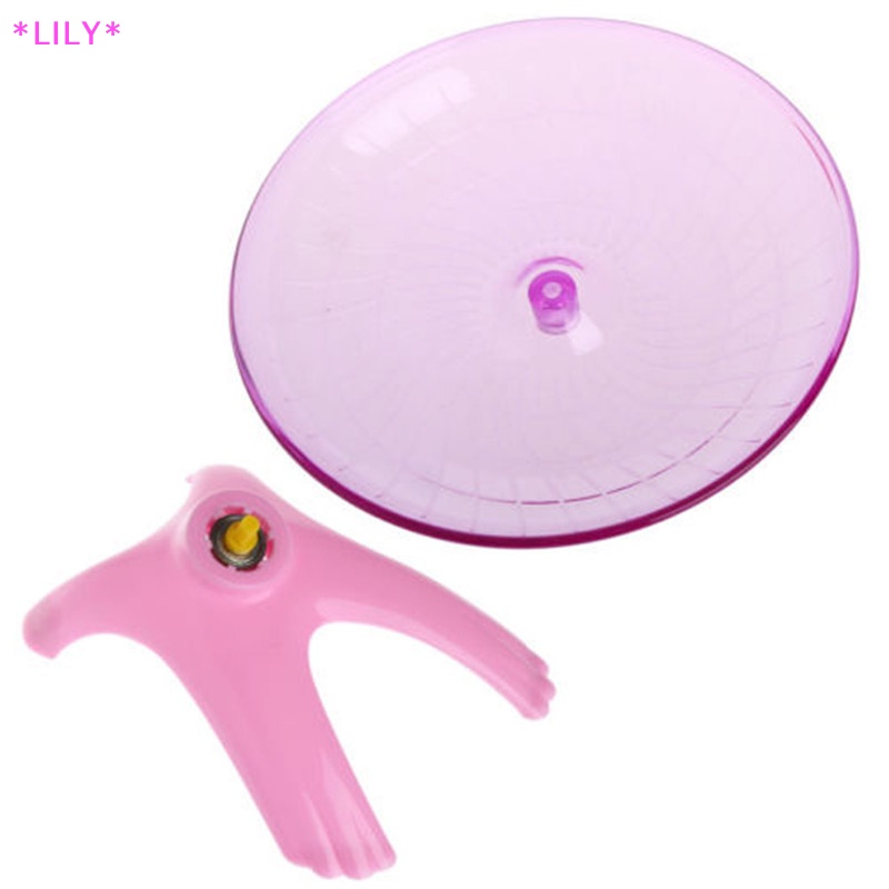 Lily Chạy đĩa bay đĩa tập thể dục bánh xe đồ chơi cho chuột lùn hamster Pet 18cm uuu