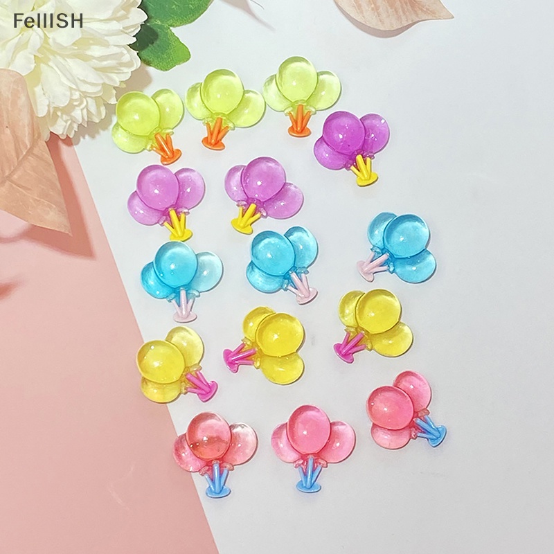 [Felli] Bộ 5 Miếng Dán Trang Trí Điện Thoại Hình Khinh Khí Cầu Dạ Quang Dễ Thương 439br