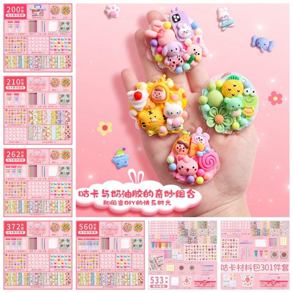 MMLUCK Bộ Miếng Dán Trang Trí Hộp Quà Thủ Công Dễ Thương Cho Bé Gái