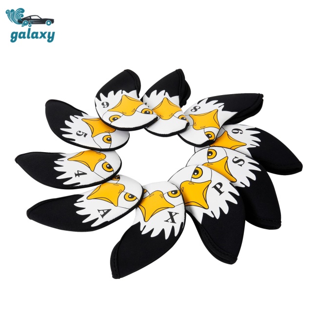 Galaxy Set 10 Vỏ Bọc Đầu Gậy Đánh Golf Chống Trầy In Số Tiện Dụng