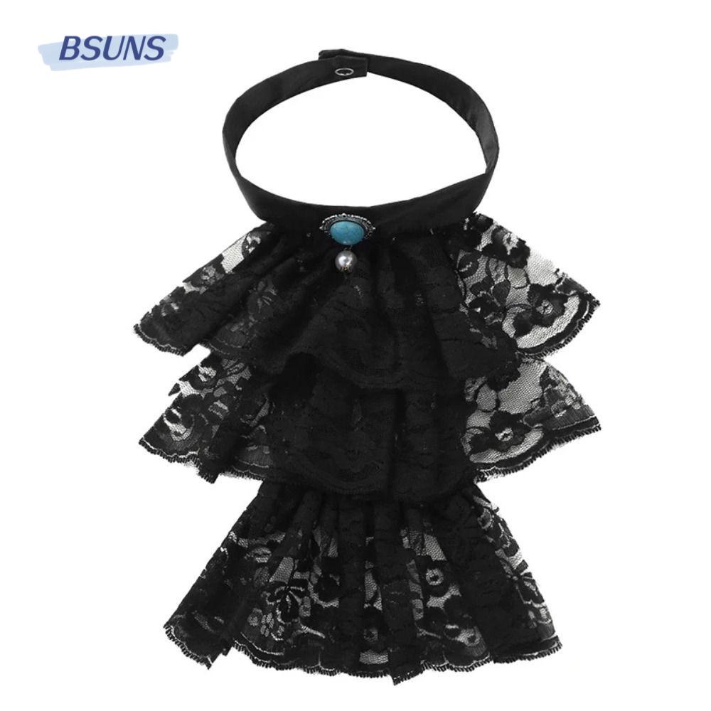 Cổ Áo Giả Vải Tuyn Bèo Nhún Hóa Trang Steampunk