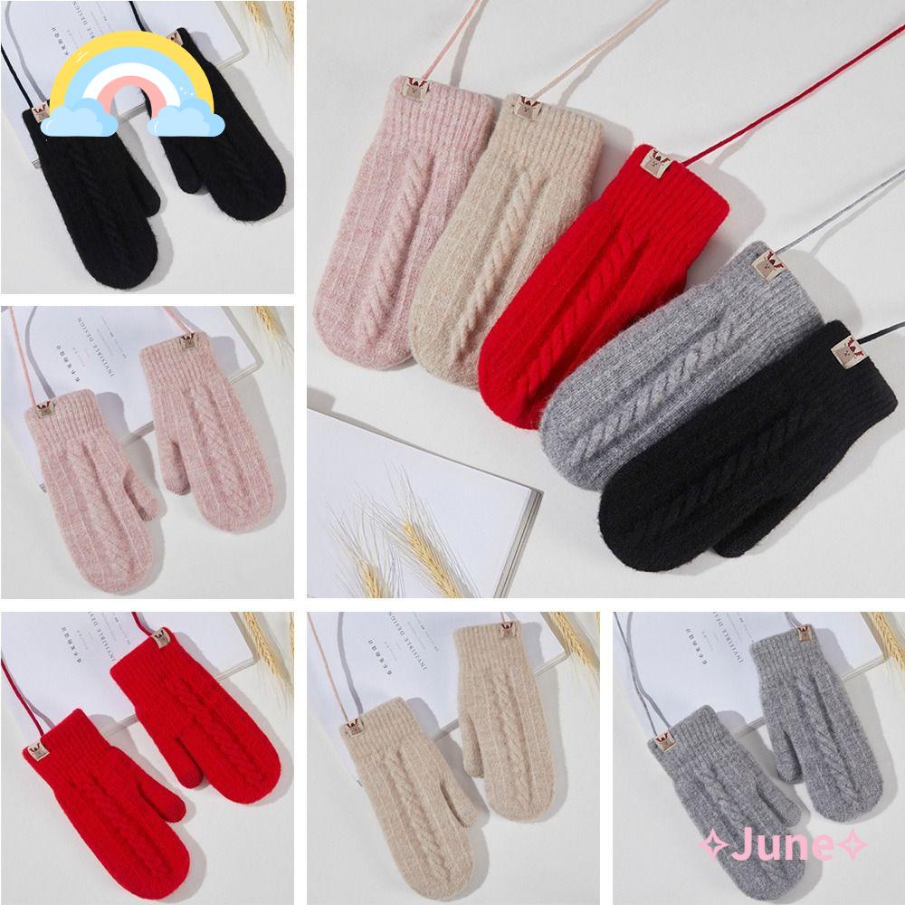 JUNE 1 Đôi Găng Tay Len Nữ Thời Trang