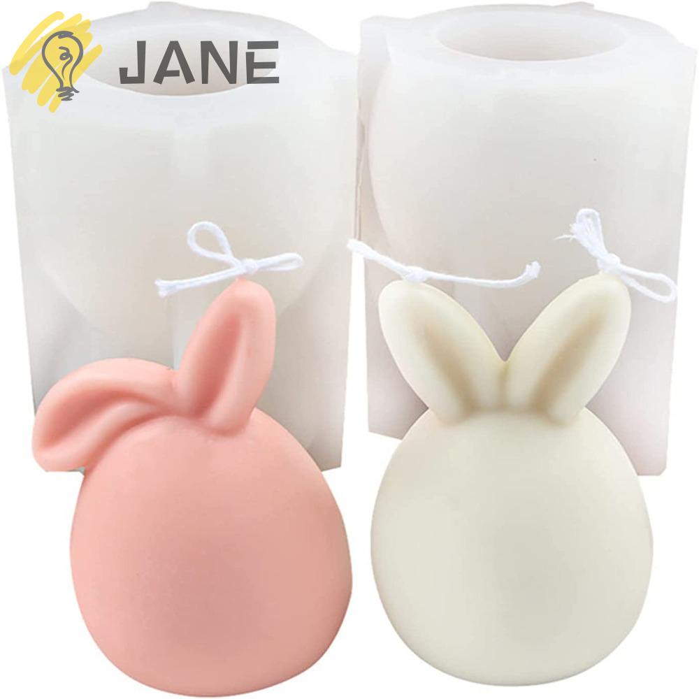 JANE Bộ 2 Vỏ Trứng Silicone Hình Thỏ 3D