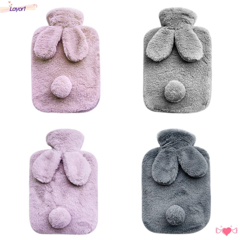 LAYOR1 Túi Chườm Nước Nóng Giữ Ấm Tay Chân Mềm Mại Dễ Thương