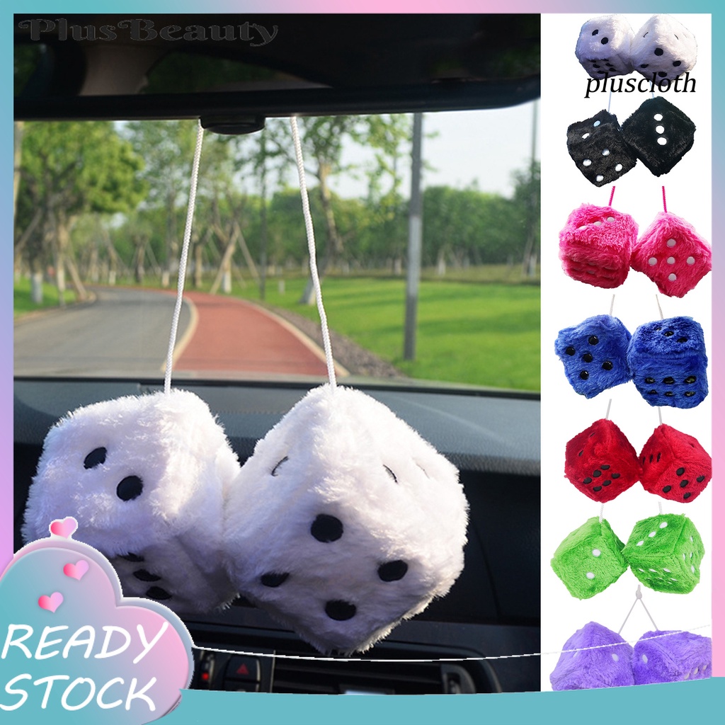 Xúc Xắc Nhồi Bông Nhiều Màu 6cm Trang Trí Xe Hơi