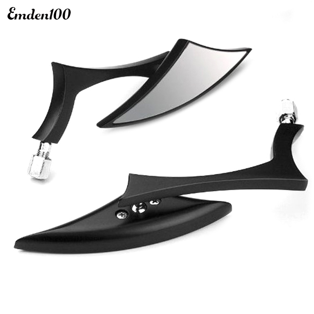 Bộ 2 Gương Chiếu Hậu Bằng Hợp Kim Nhôm 8 / 10mm Chuyên Dụng Cho Xe Mô Tô