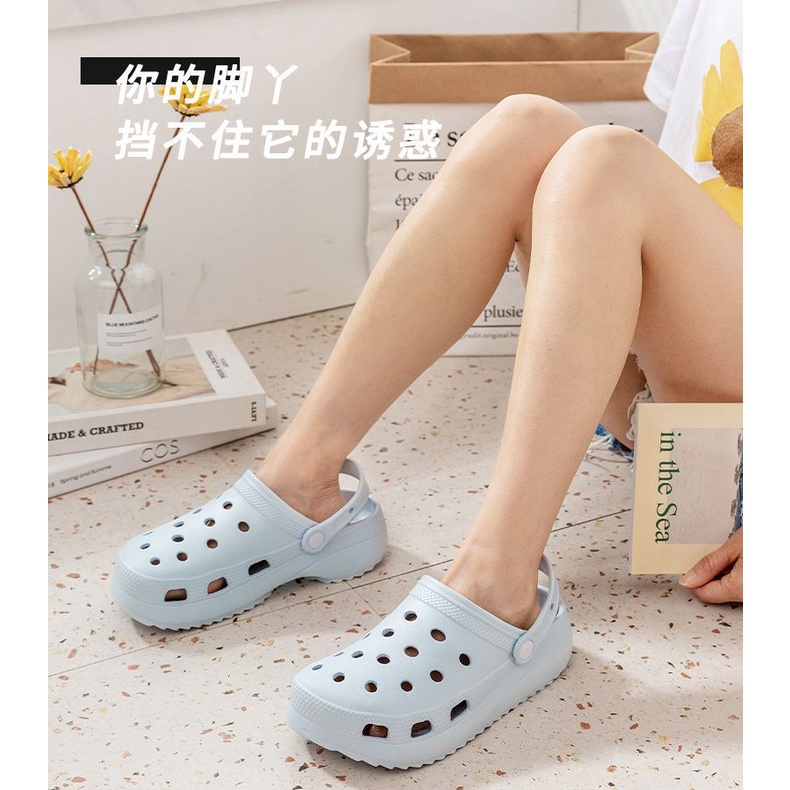 Giày Sandal Đục Lỗ Chống Trượt Thời Trang Đường Phố Mùa Hè Cho Cặp Đôi