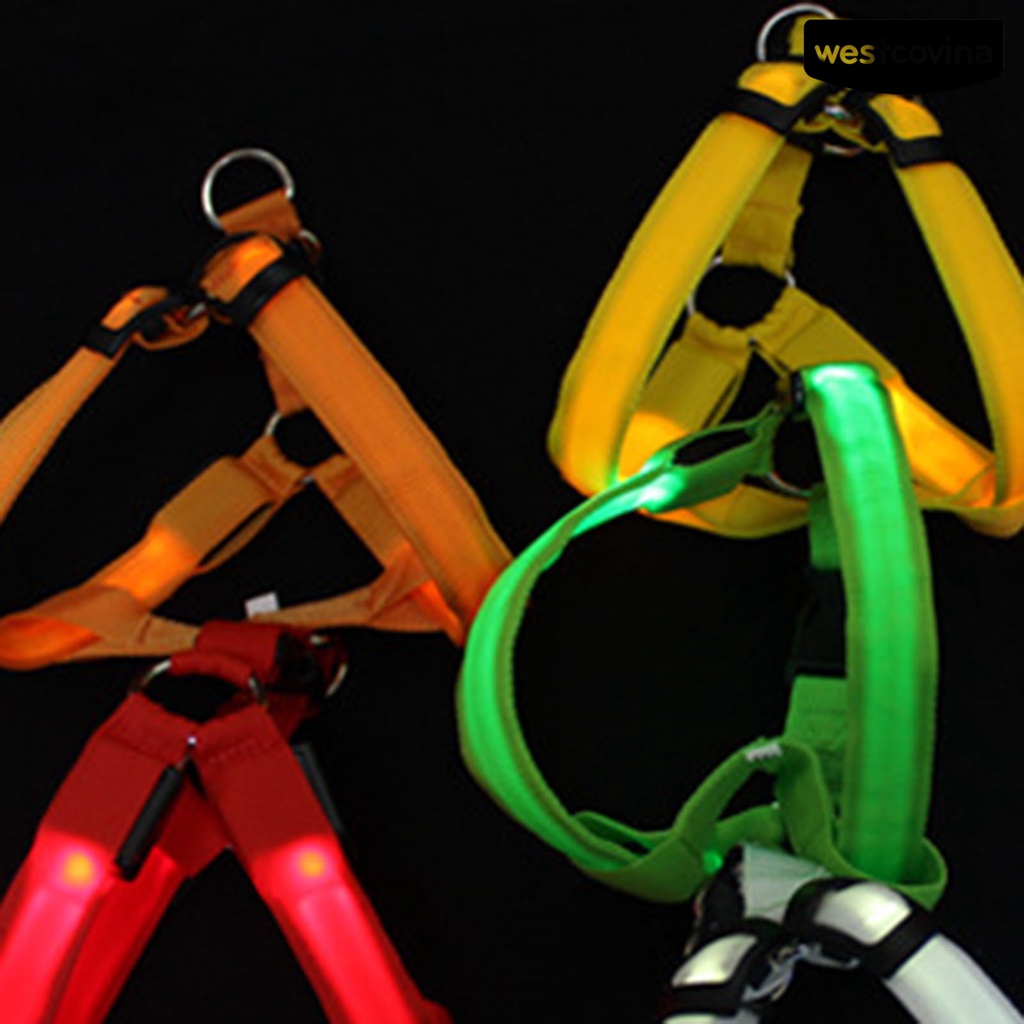 [COD]♞Dây Dắt Thú Cưng Đi Dạo Bằng Polyester Siêu Mềm Chống Mài Mòn Có Đèn LED Tiện Dụng Cho Cún Cưng