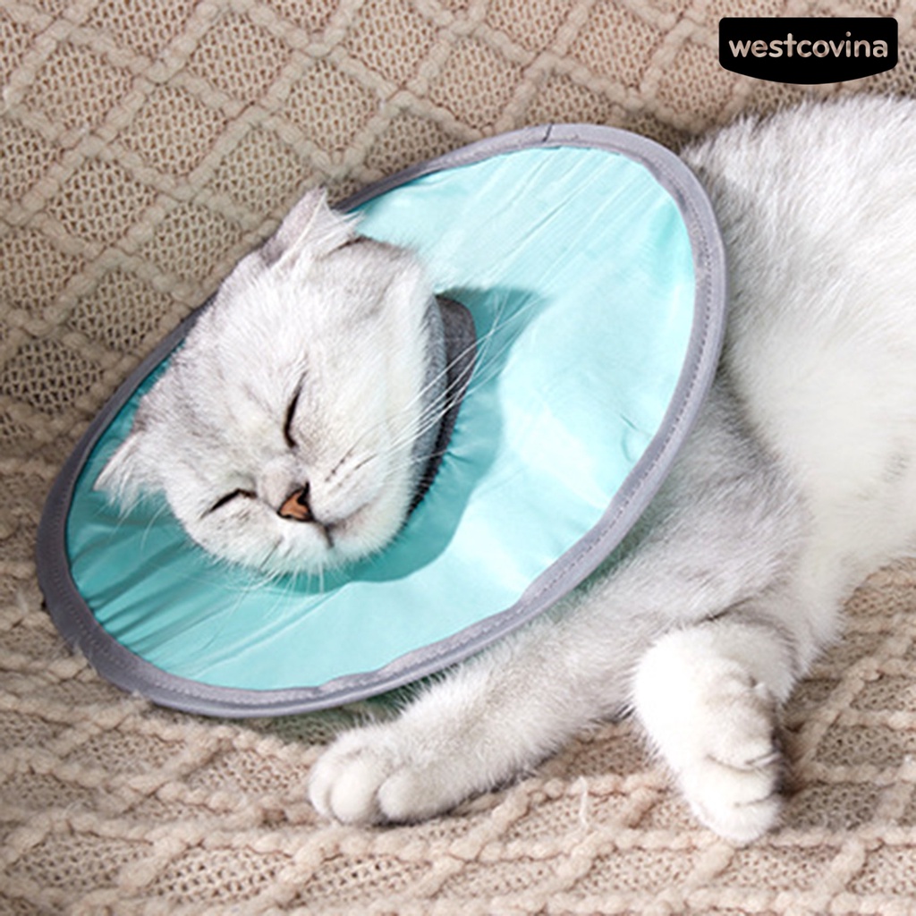 [COD]♞Vòng Đeo Cổ Bằng Polyester Thân Thiện Với Da Chống Nước Chống Liếm Có Thể Điều Chỉnh Bảo Vệ Cổ Cho Thú Cưng