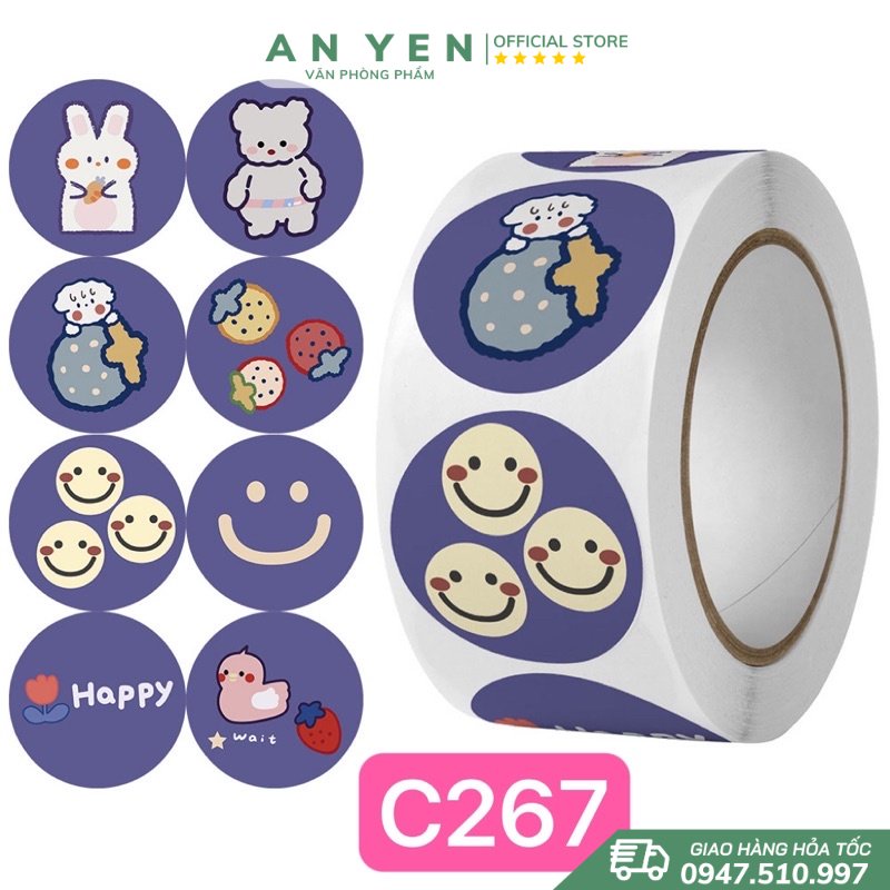 Sticker khen thưởng  tạo hứng thú cho bé học tiếng Anh hàng loại dày, in sắc nét