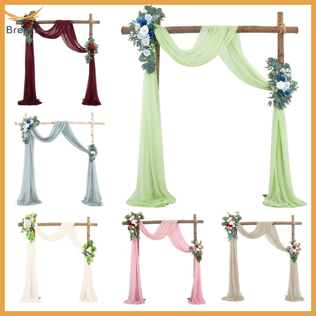 Rèm Treo Cửa Vải Tuyn Dùng Trang Trí Đám Cưới