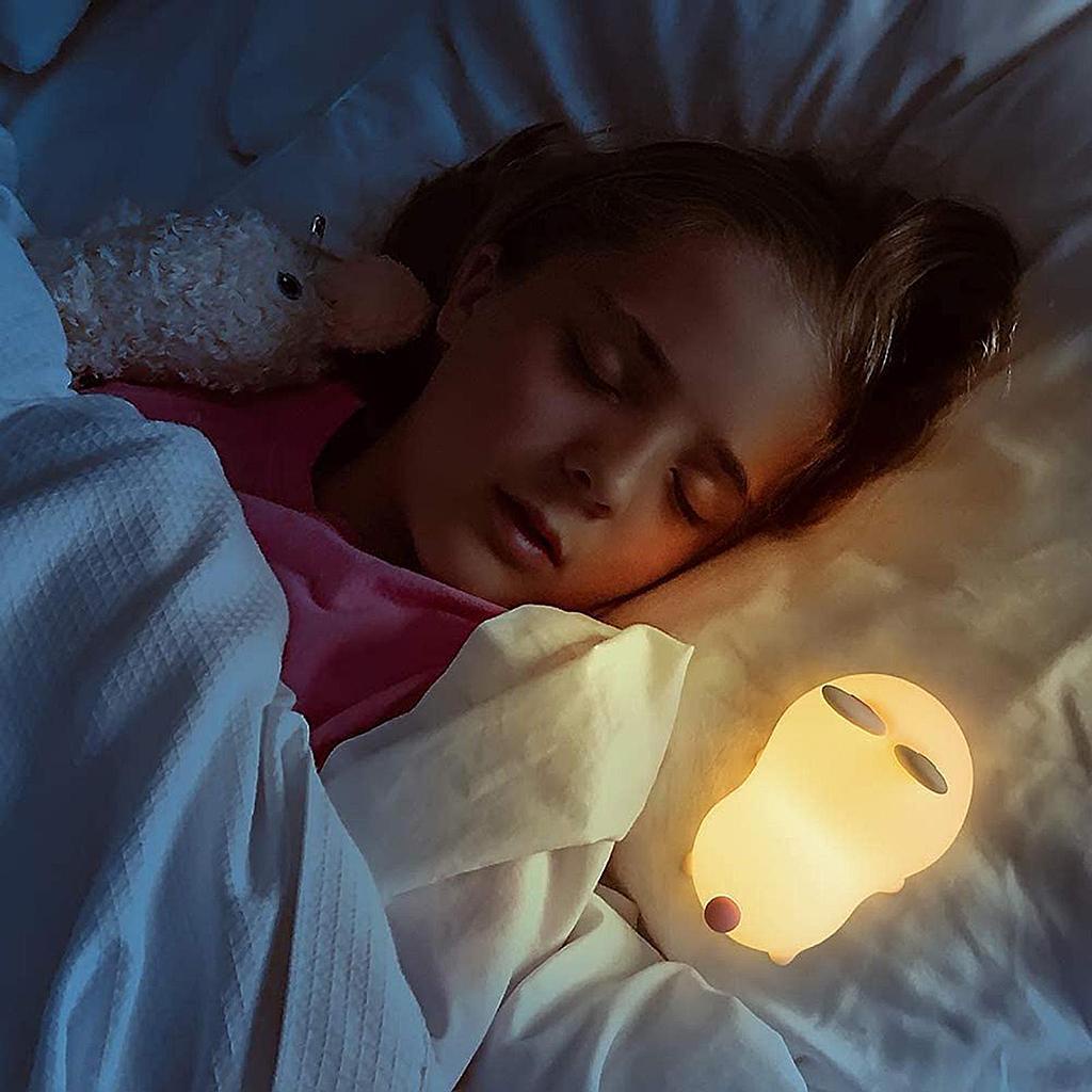 Đèn Ngủ Hình Chú Thỏ Dễ Thương Không Cảm Ứng Điều Khiển Từ Xa Tiện Dụng Cho Bé