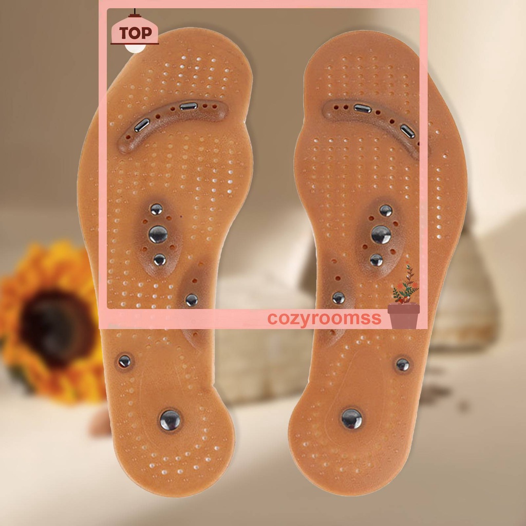 1 Cặp Đế Lót Giày Nam Châm Mát Xa Chân Chăm Sóc Sức Khỏe Unisex