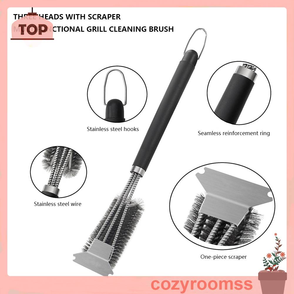 Bộ Dụng Cụ Vệ Sinh Vỉ Nướng BBQ Bằng Thép Không Gỉ Dành Cho Nam Giới