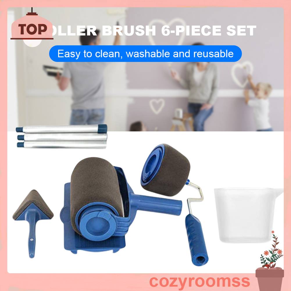 Bộ 6 Cây Lăn Sơn Tường Và Trần Nhà Chuyên Nghiệp Dễ Sử Dụng