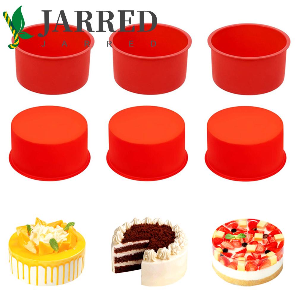 JARRED Khuôn Làm Bánh Tròn Có Thể Tái Sử Dụng